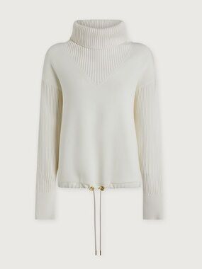 Varley Hannah Cowl Off-White Neck Sweat -NWOT -size small
